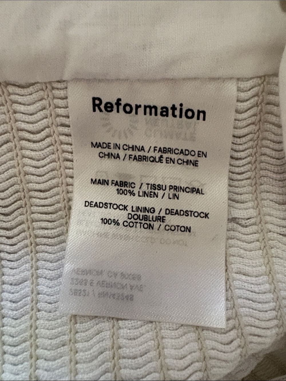 Reformation Rome 💯 Linen Top Blouse - Picture 12 of 12